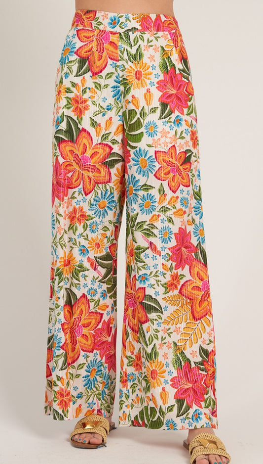 Raya Floral Wide Left Pants